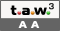 Icono de conformidad con el Nivel Triple-A, de las Directrices de Accesibilidad para el 
Contenido Web 1.0 del T.A.W.