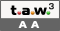 Icono de conformidad con el Nivel Triple-A, de las Directrices de Accesibilidad para el 
Contenido Web 1.0 del T.A.W.