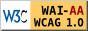 Icono de conformidad con el Nivel Triple-A, 
                de las Directrices de Accesibilidad para el Contenido Web 1.0 del W3C-WAI